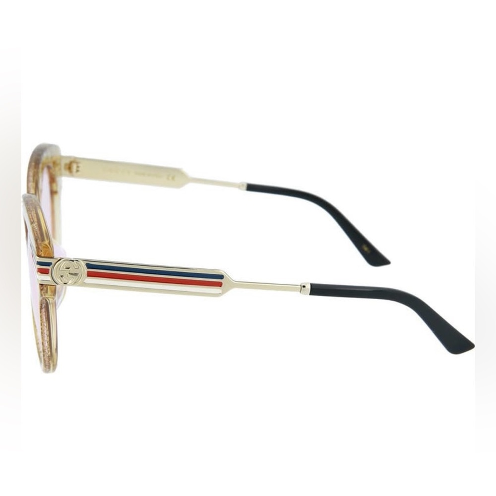 Gucci Glitter 52mm Round Sunglasses - Picture 3 of 7